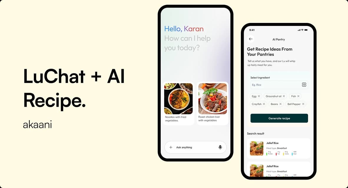 LuChat + AI Recipe Generator illustration